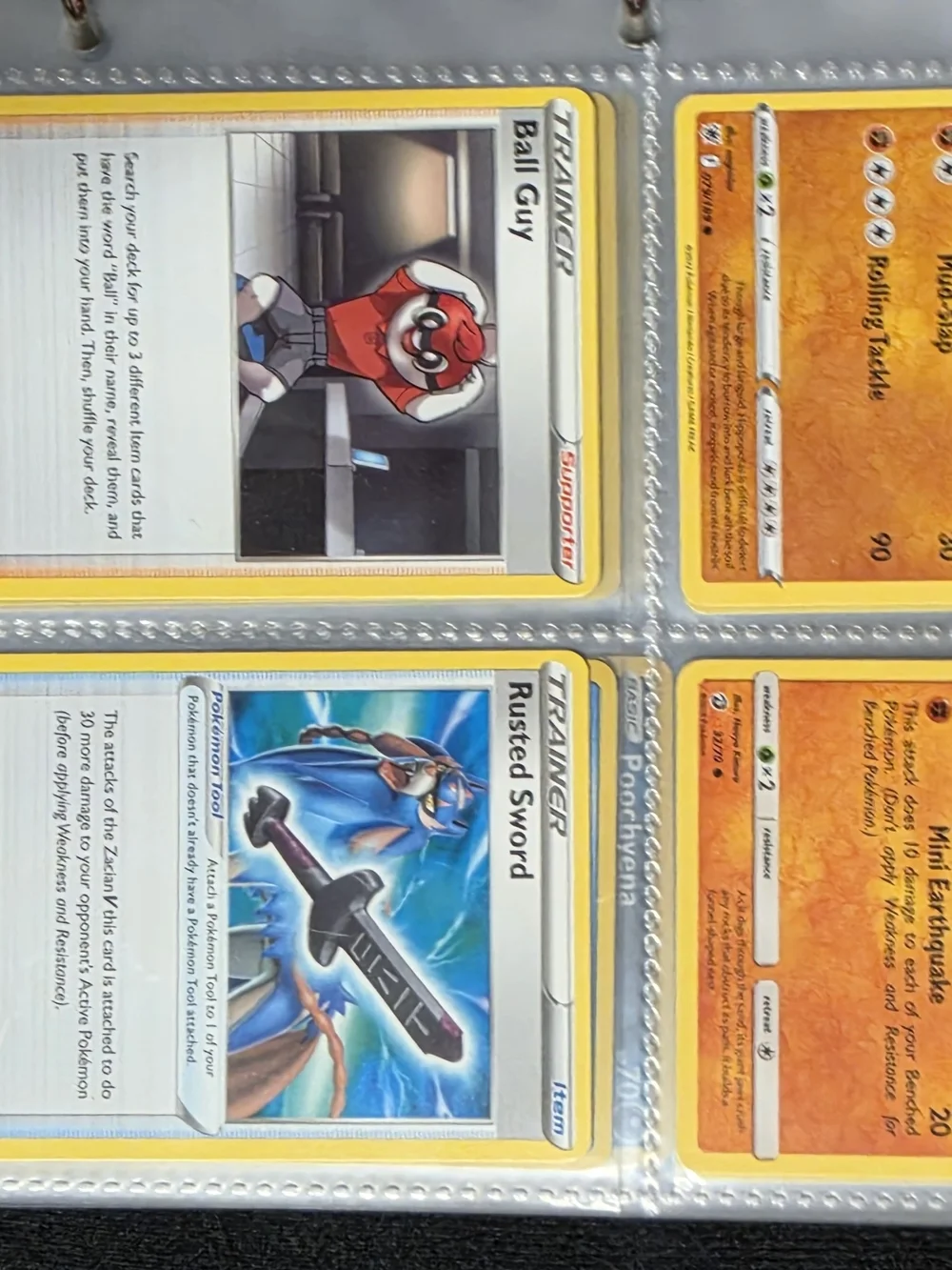 Pokemon Red and Blue Pokemon Card Binder And 53 Pokemon Cards.